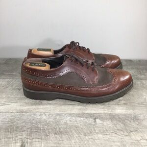 Mario’s Leather Saddle Oxfords Spectator Wingtips Men’s Derby Shoes Size 11